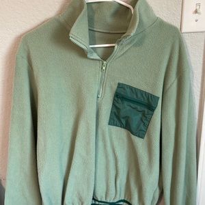 shein fleece quarter zip